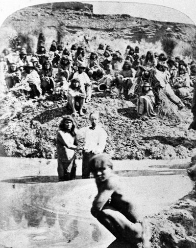 Mormon Baptism of Native Americans by American Photographer